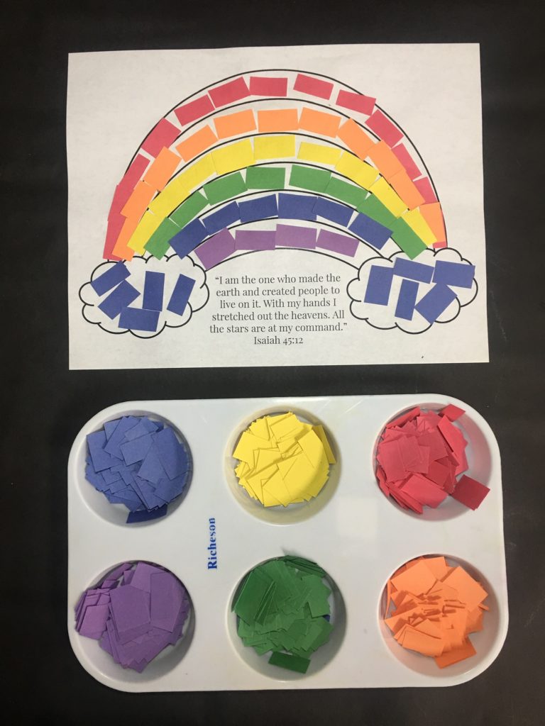 Creation Day 2 rainbow craft