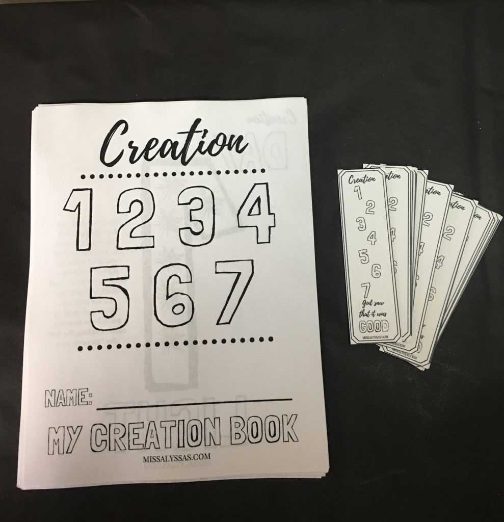 Creation series intro supplies